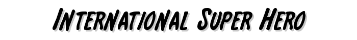 International Super Hero font